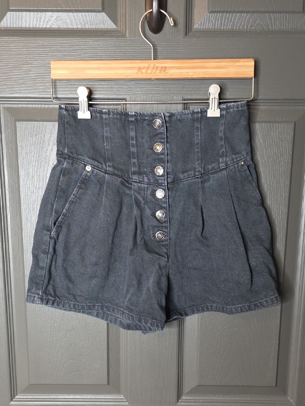 We The Free High-Waist Button-Front Shorts Sz 26